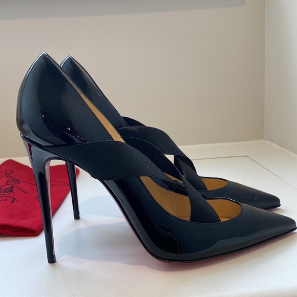Christian Louboutin blk sharpstagram 100patent NWT - Picture 4 of 7